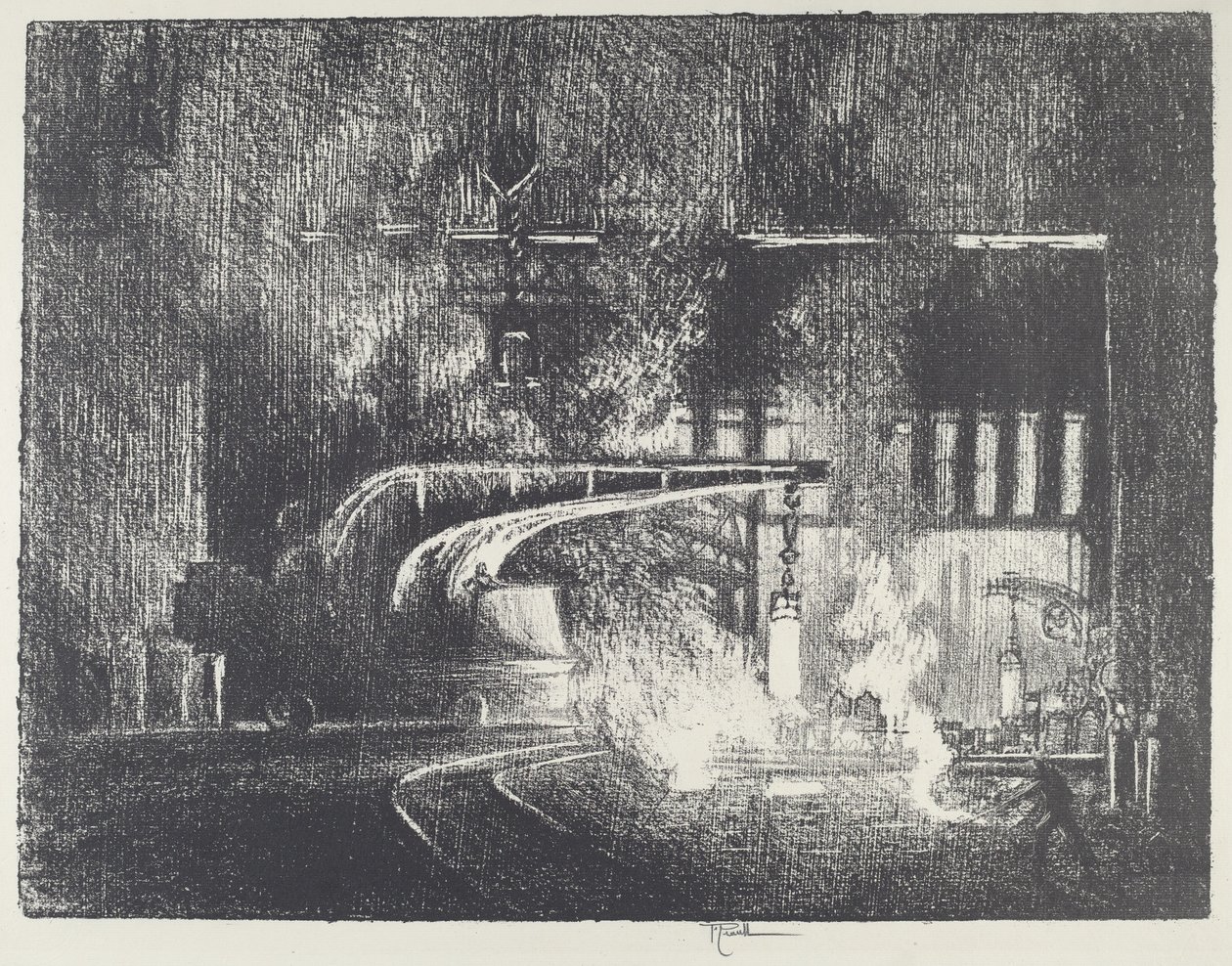 Perambulatoren, 1916. af Joseph Pennell