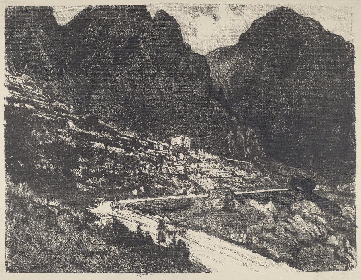 The Shining Rocks, Delphi af Joseph Pennell