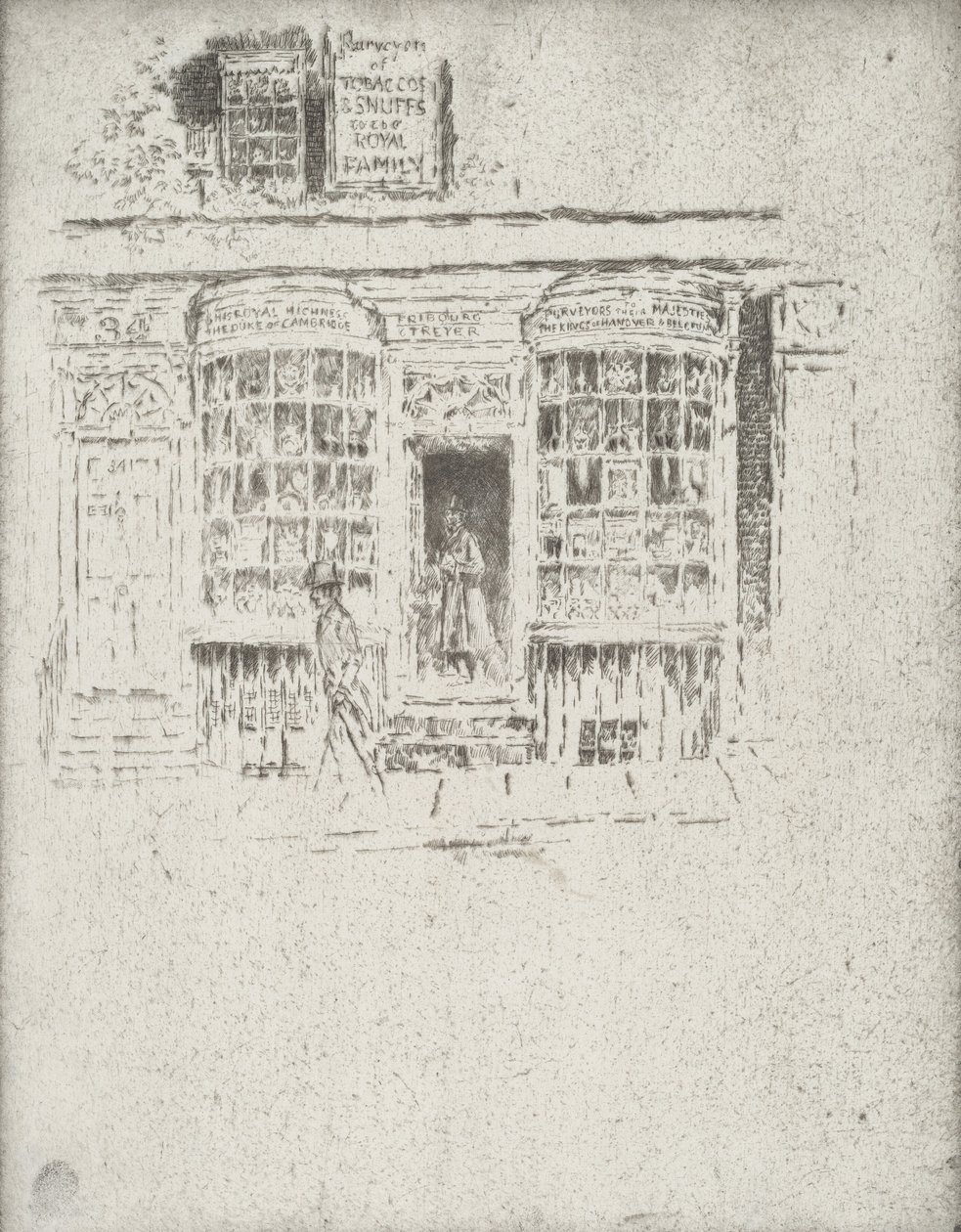 Tobaksbutikken, 1903. af Joseph Pennell