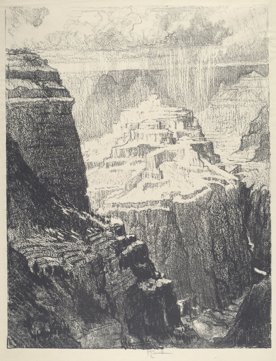 Den befæstede by af Joseph Pennell