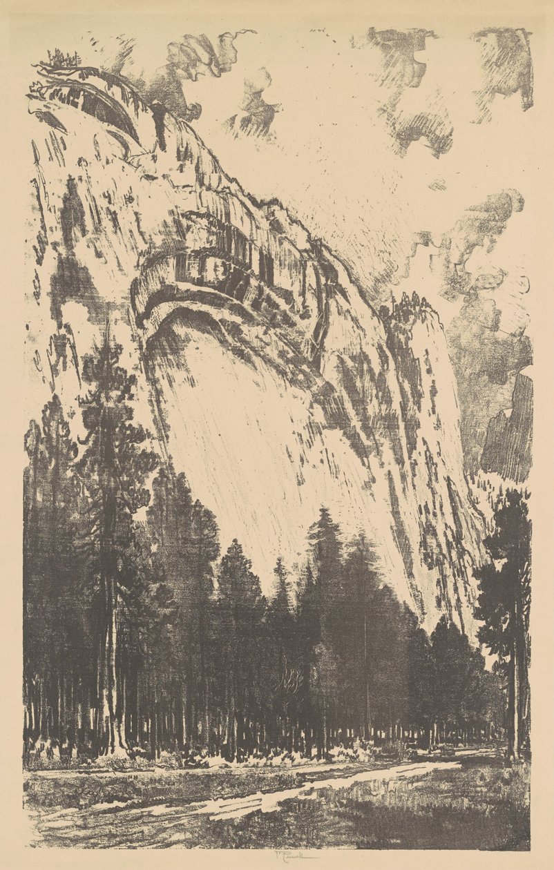Yosemite Valley, 1912. af Joseph Pennell