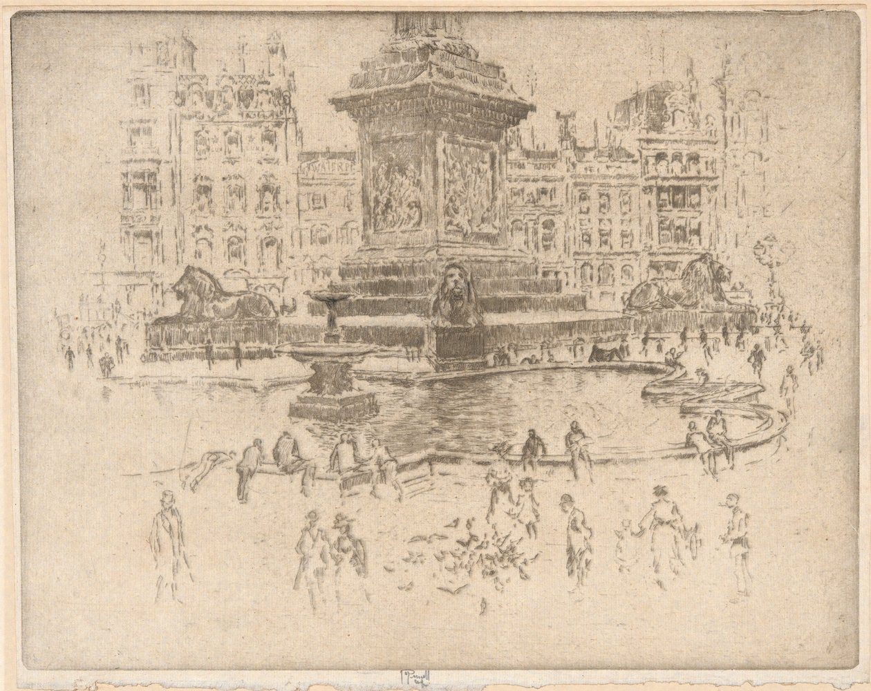 Trafalgar Square af Joseph Pennell