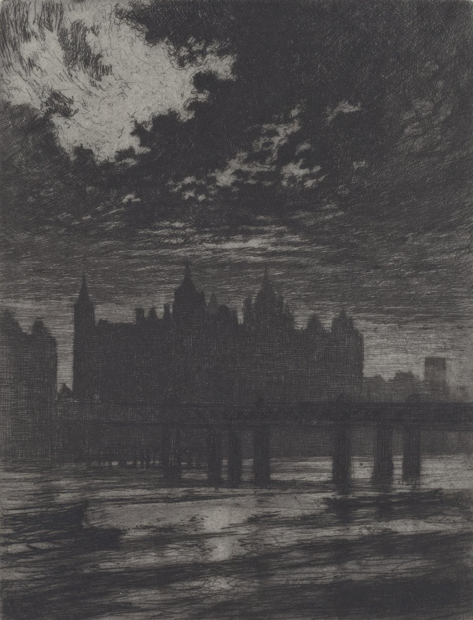 Whitehall Court, 1903. af Joseph Pennell