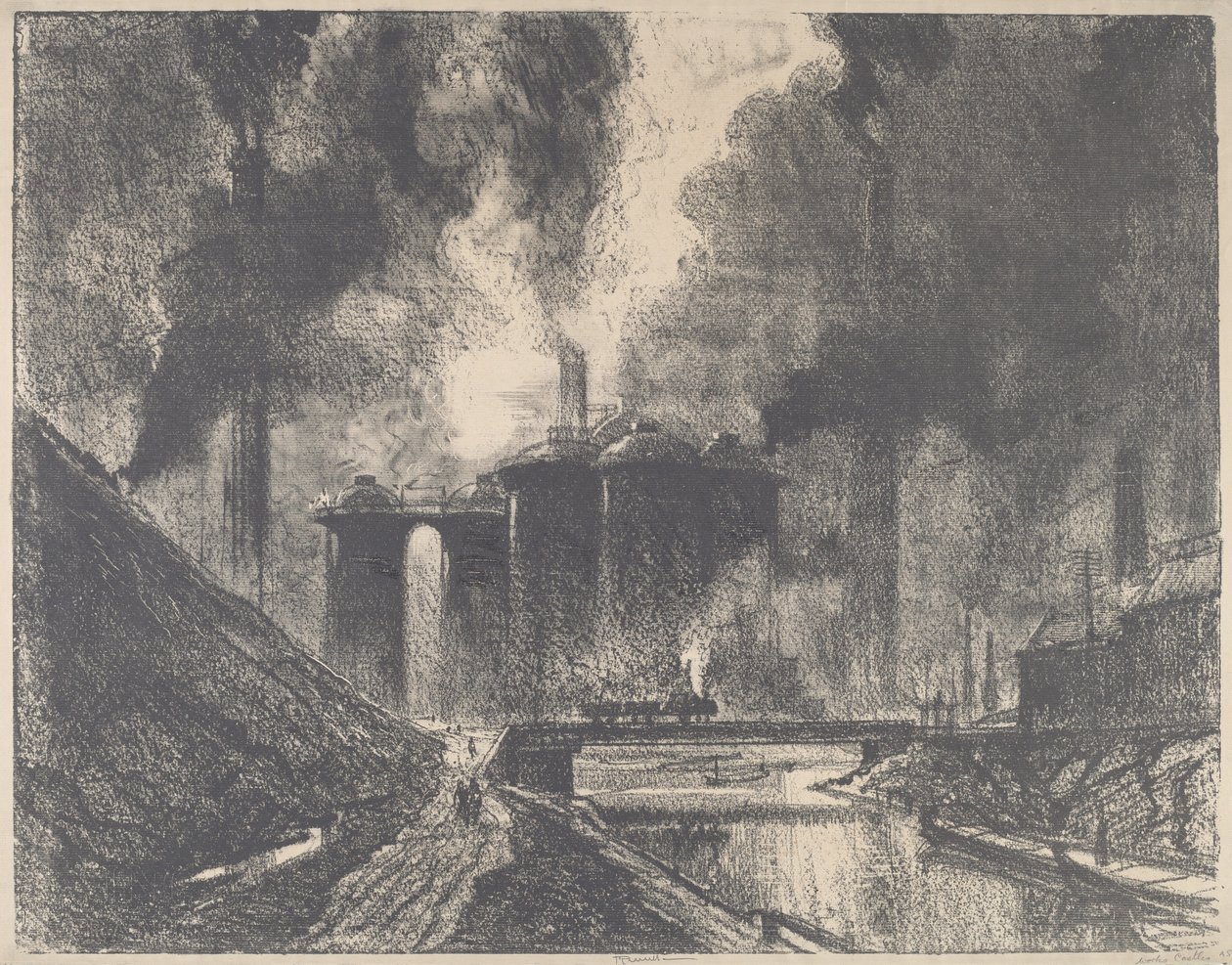 Work Castles, Wolverhampton, 1912. af Joseph Pennell