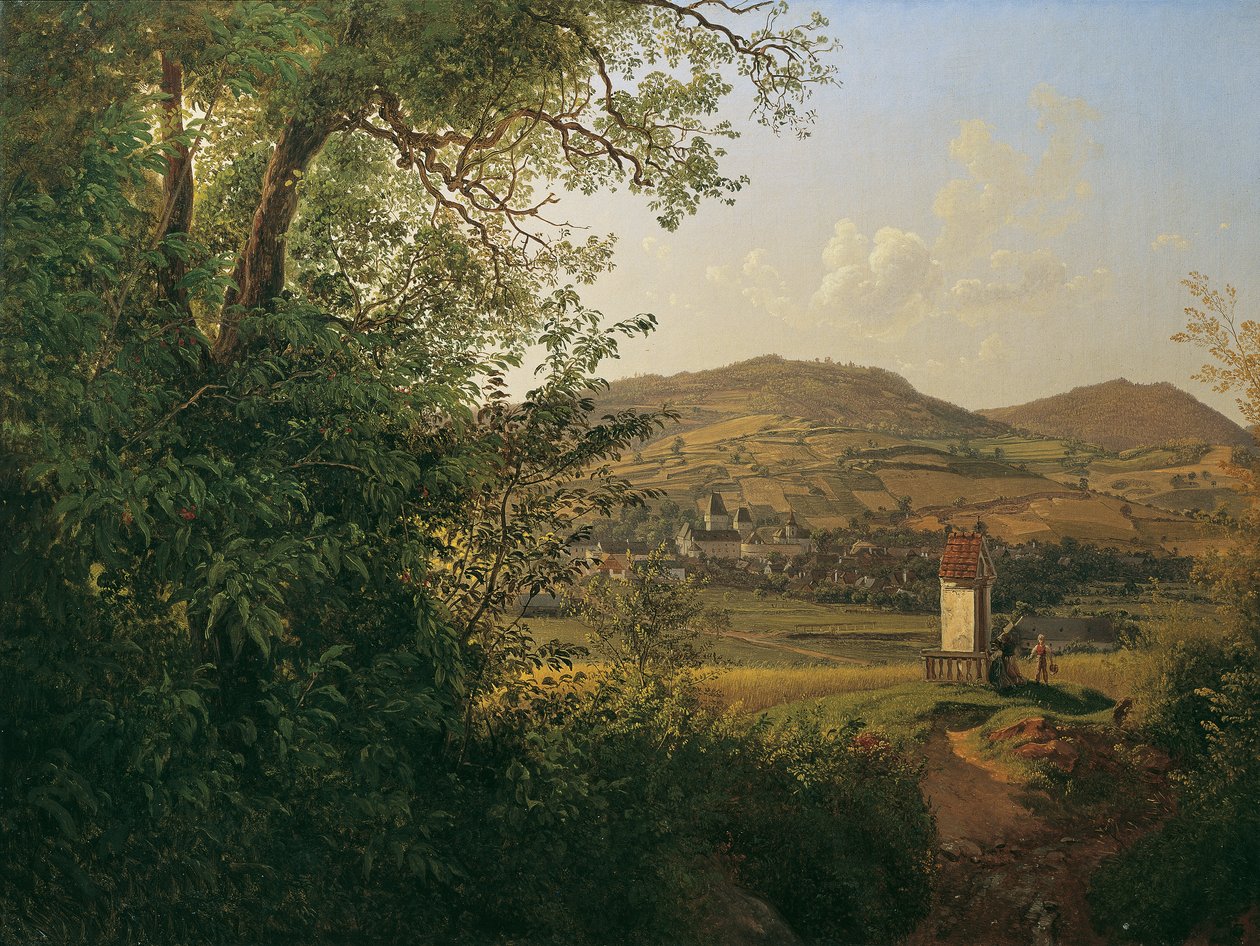 Udsigt over Pöggstall af Joseph Rebell