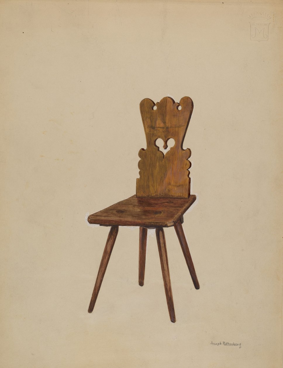 Sidestol, 1936. af Joseph Rothenberg