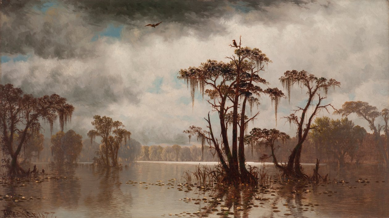 Bayou Scene af Joseph Rusling Meeker