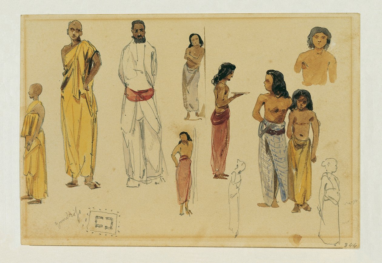 Singhalic Priest på Ceylon af Joseph Selleny