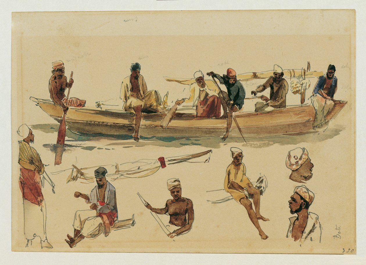 Undersøgelse af både og bådførere i Ceylon af Joseph Selleny