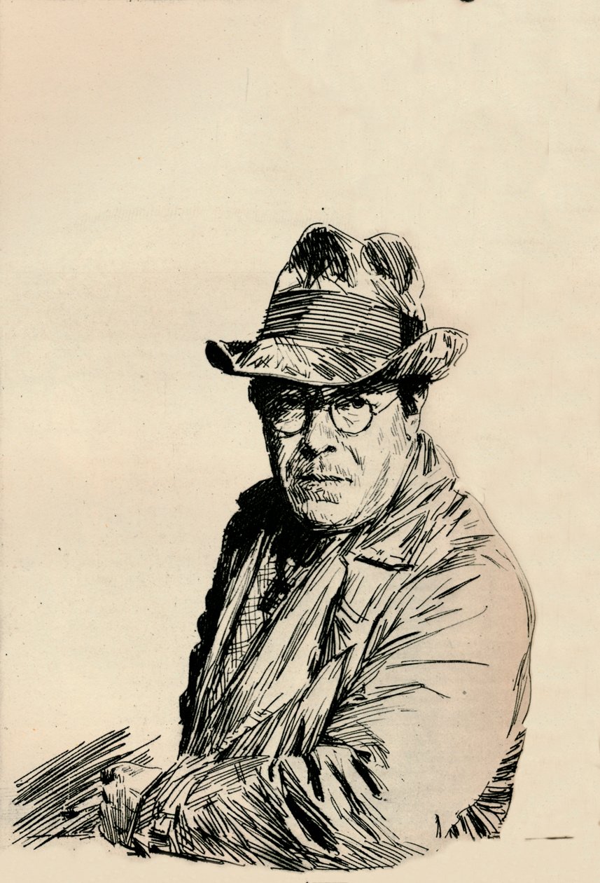 Selvportræt, c1933 af Joseph Simpson