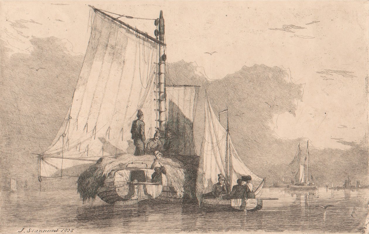 Både ved Braydon, 1825 af Joseph Stannard