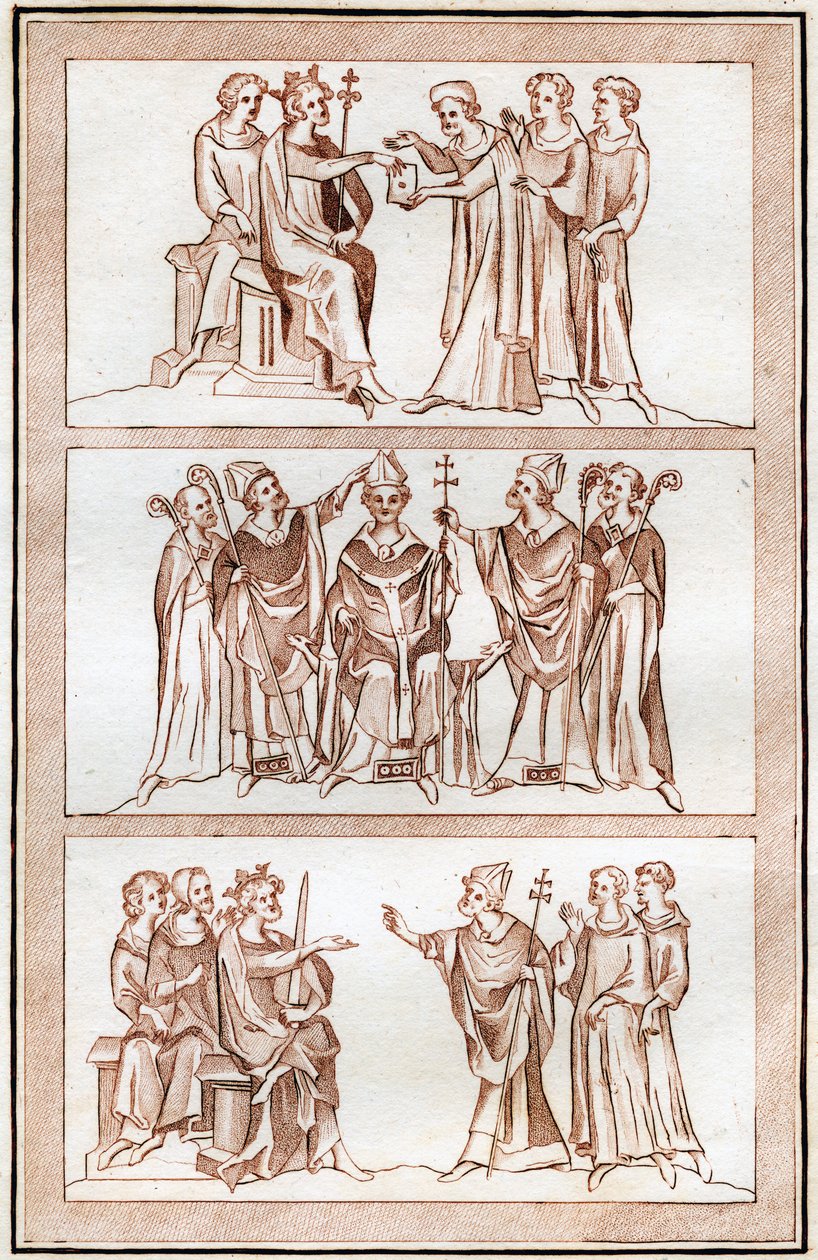 Thomas Beckets liv, 1801. af Joseph Strutt