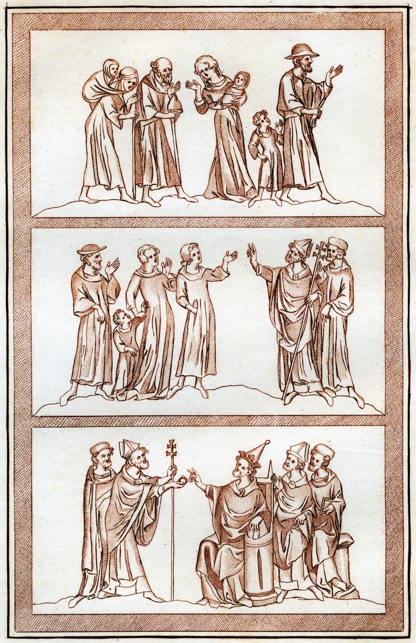 Thomas Beckets liv, 1801. af Joseph Strutt