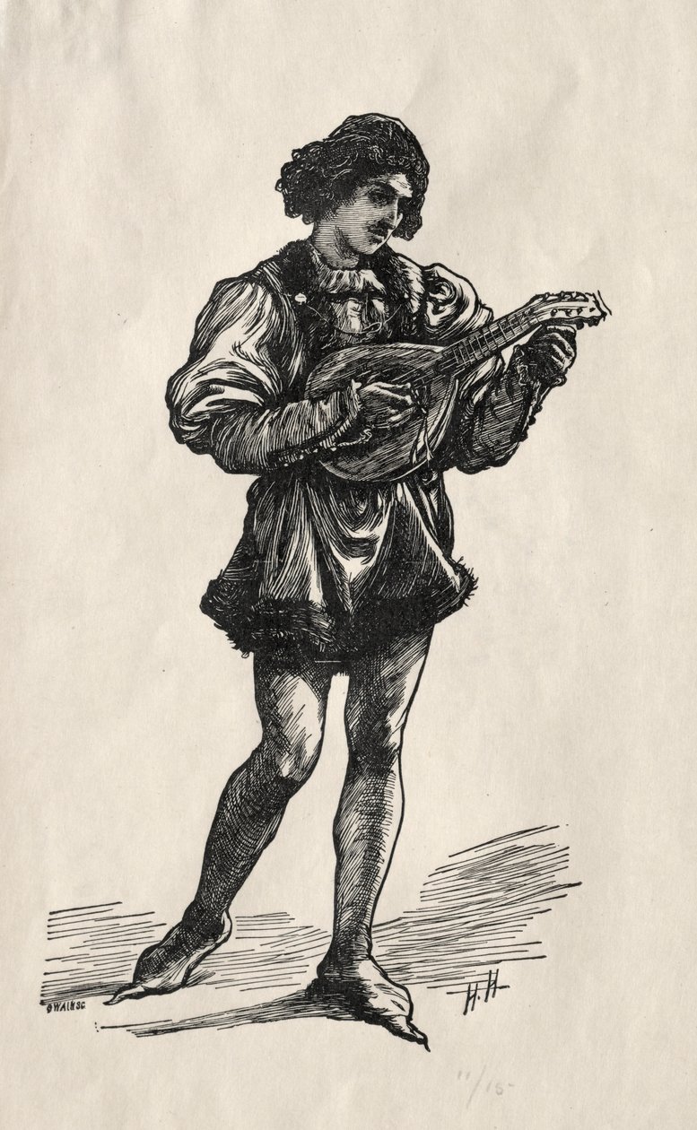 En trubadur af Joseph Swain
