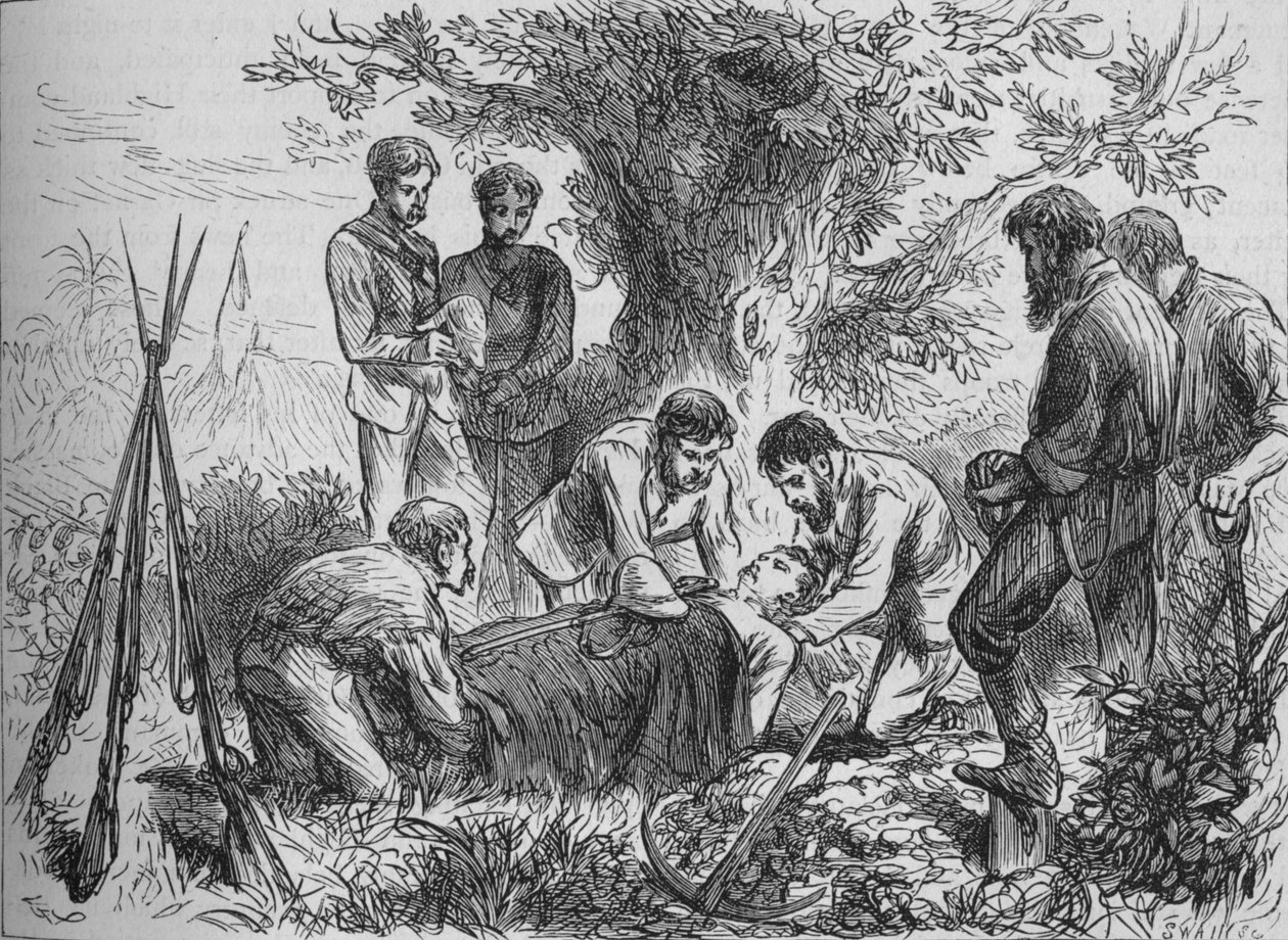 Begravelse af Eyre, c1880 af Joseph Swain