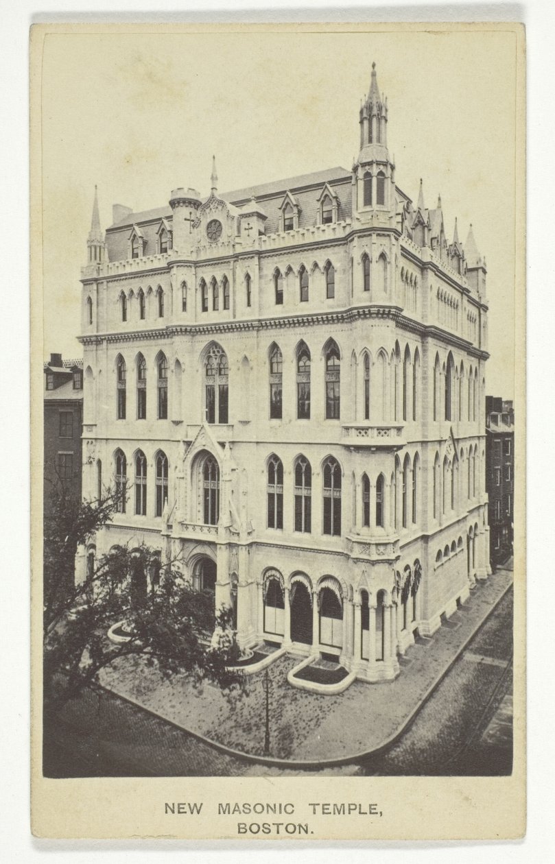 Det nye frimurertempel, Boston af Joseph Ward