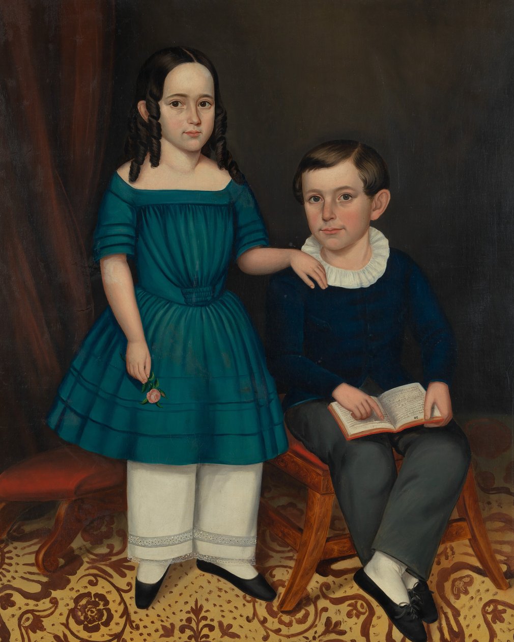 John og Louisa Stock, 1845. af Joseph Whiting Stock