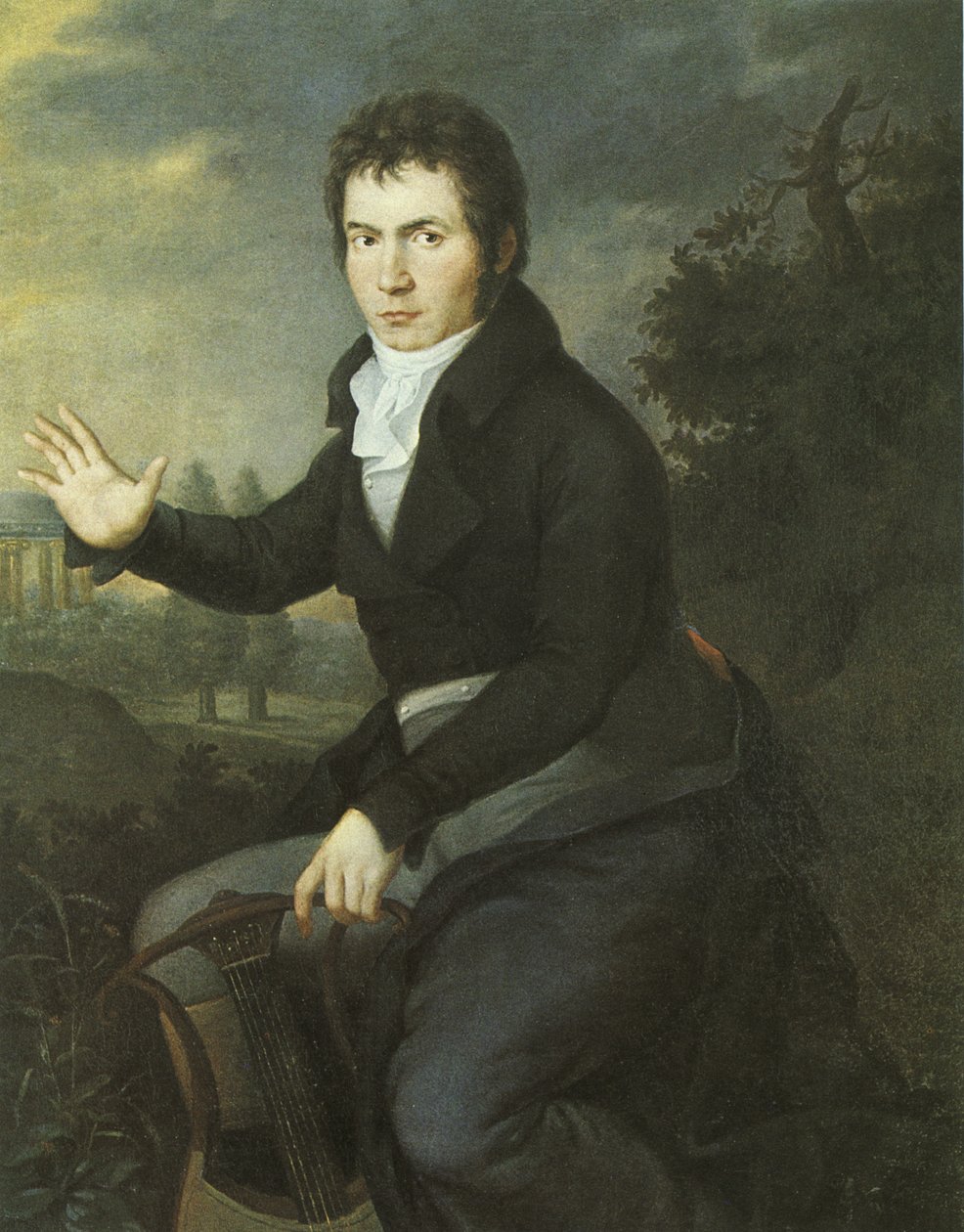 Portræt af van Beethoven af Joseph Willibrord Mahler