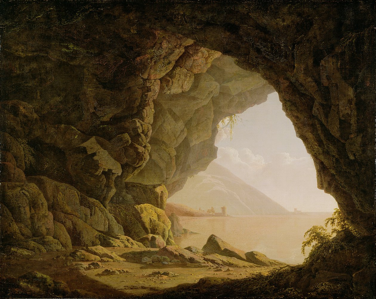 Cavern, nær Napoli, 1774 af Joseph Wright of Derby