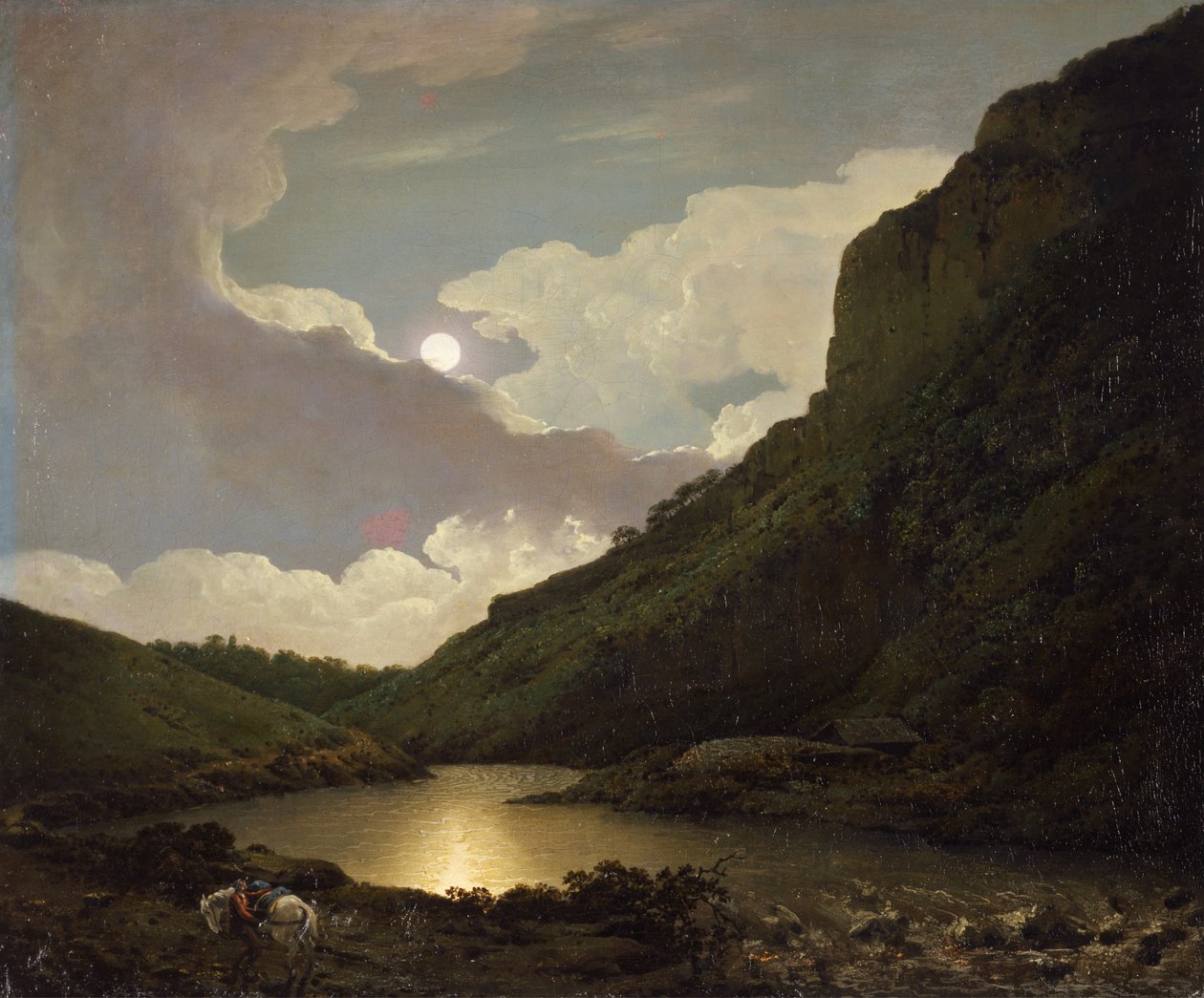 Matlock Tor i måneskin af Joseph Wright of Derby