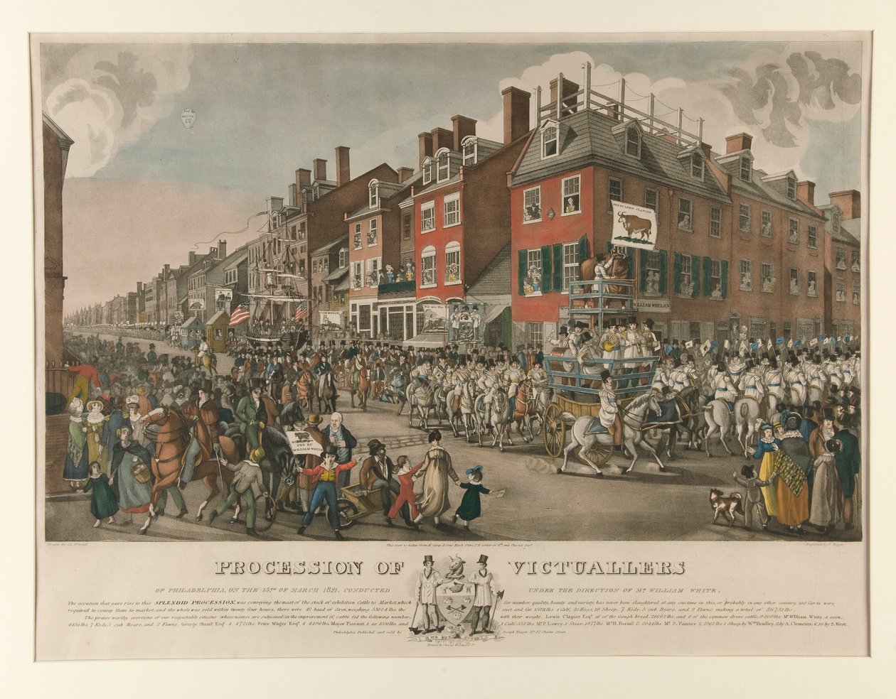 Procession af Victuallers of Philadelphia af Joseph Yeager