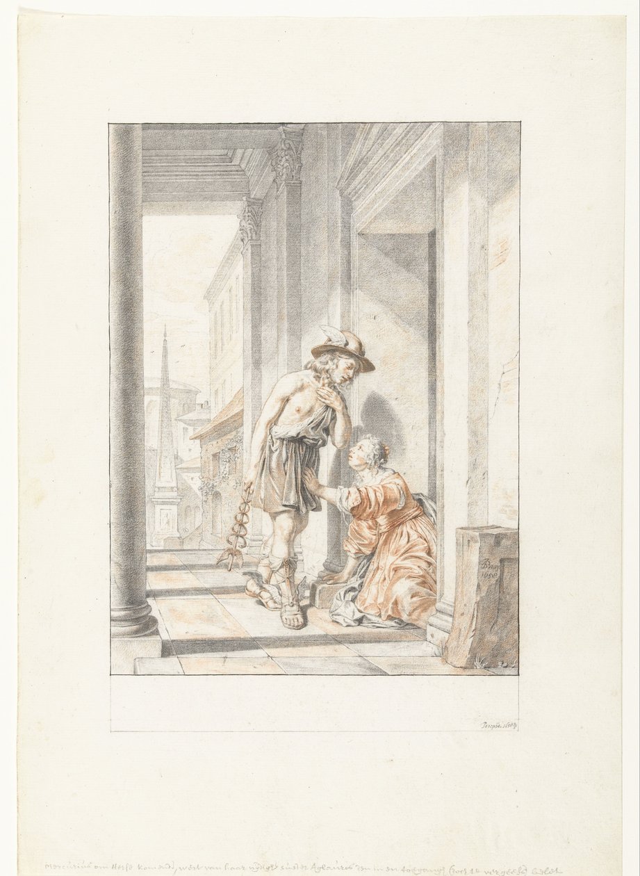Merkur og Aglauros af Joseph de Bray
