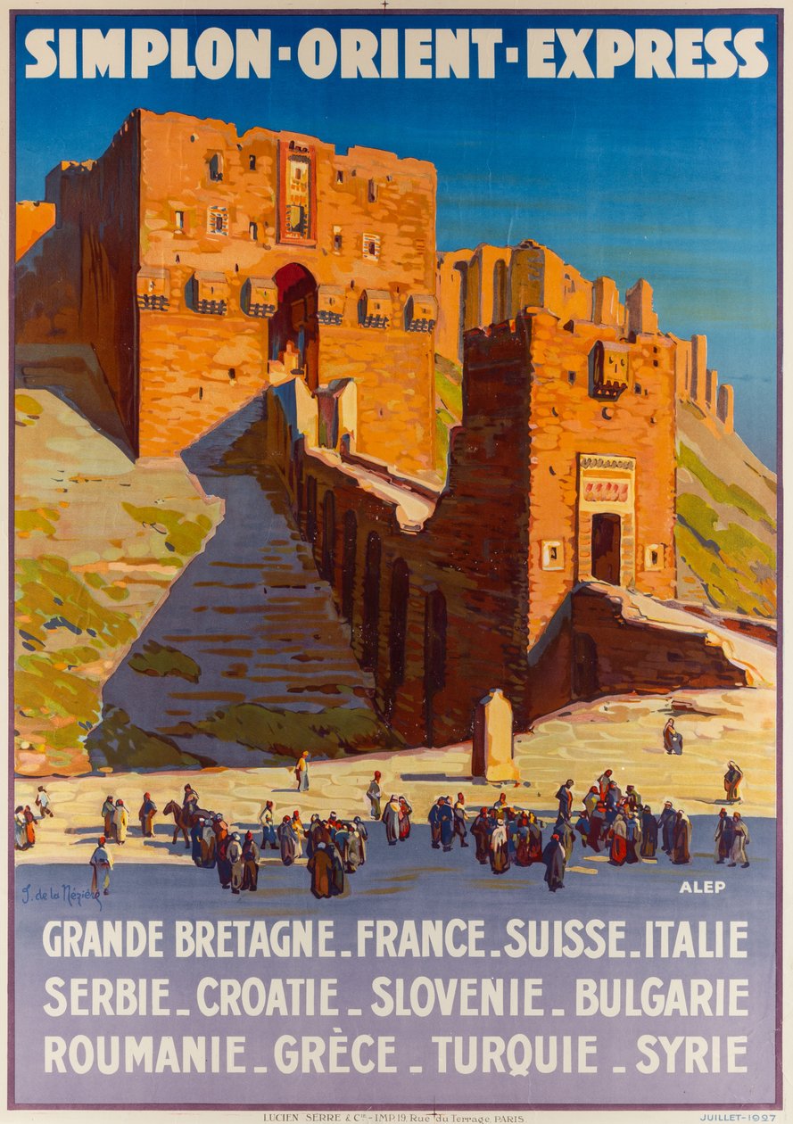 Simplon-Orient-Express, ca 1927. af Joseph de La Nézière