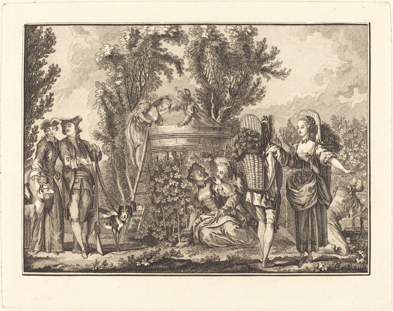 Efterår af Joseph de Longueil after Charles Eisen
