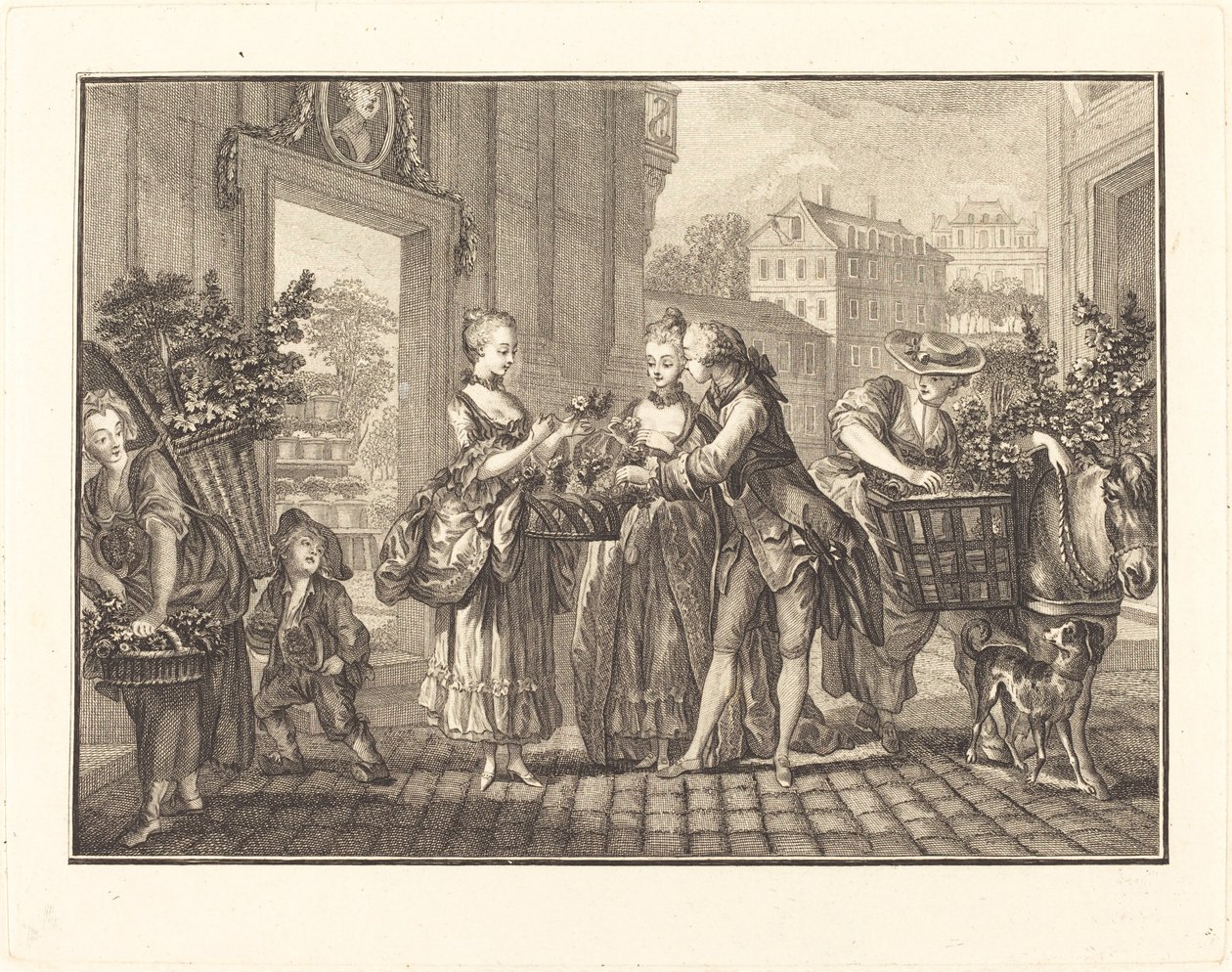 Forår af Joseph de Longueil after Charles Eisen