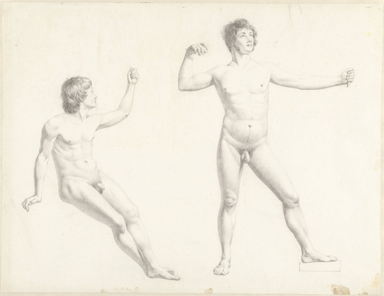 To mandlige nøgenstudier af Josephus Augustus Knip