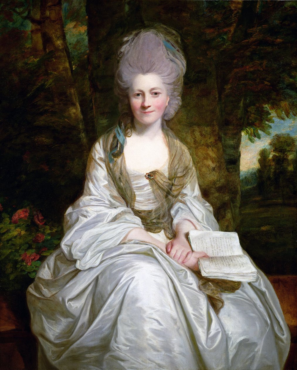 Et portræt af Dorothy Vaughan, grevinde af Lisburne, ca. 1777 af Joshua Reynolds