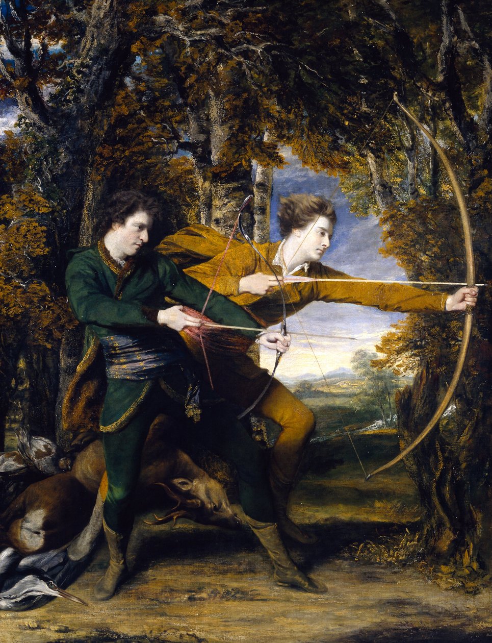 Oberst Acland og Lord Sydney- The Archers af Joshua Reynolds
