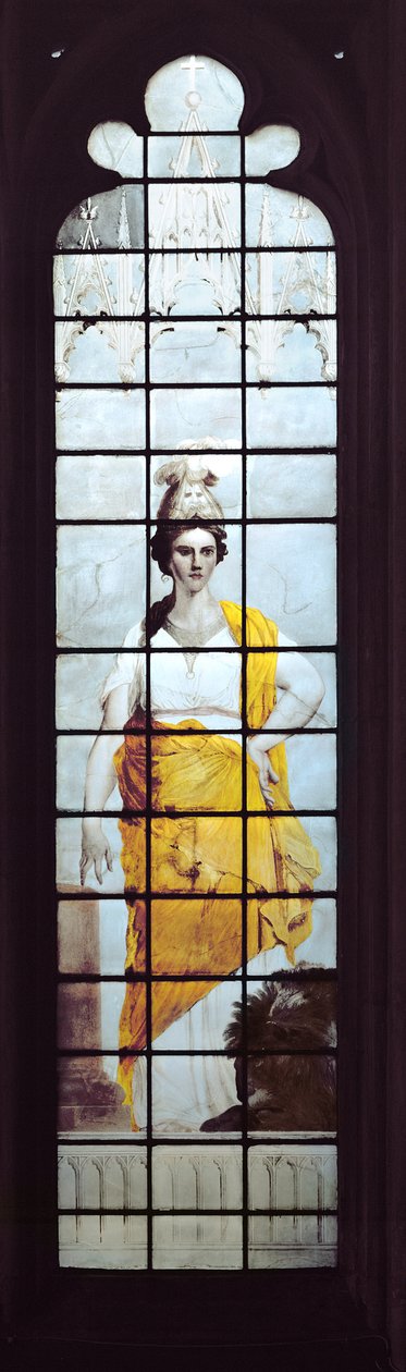 Fortitude (farvet glas) af Joshua Reynolds