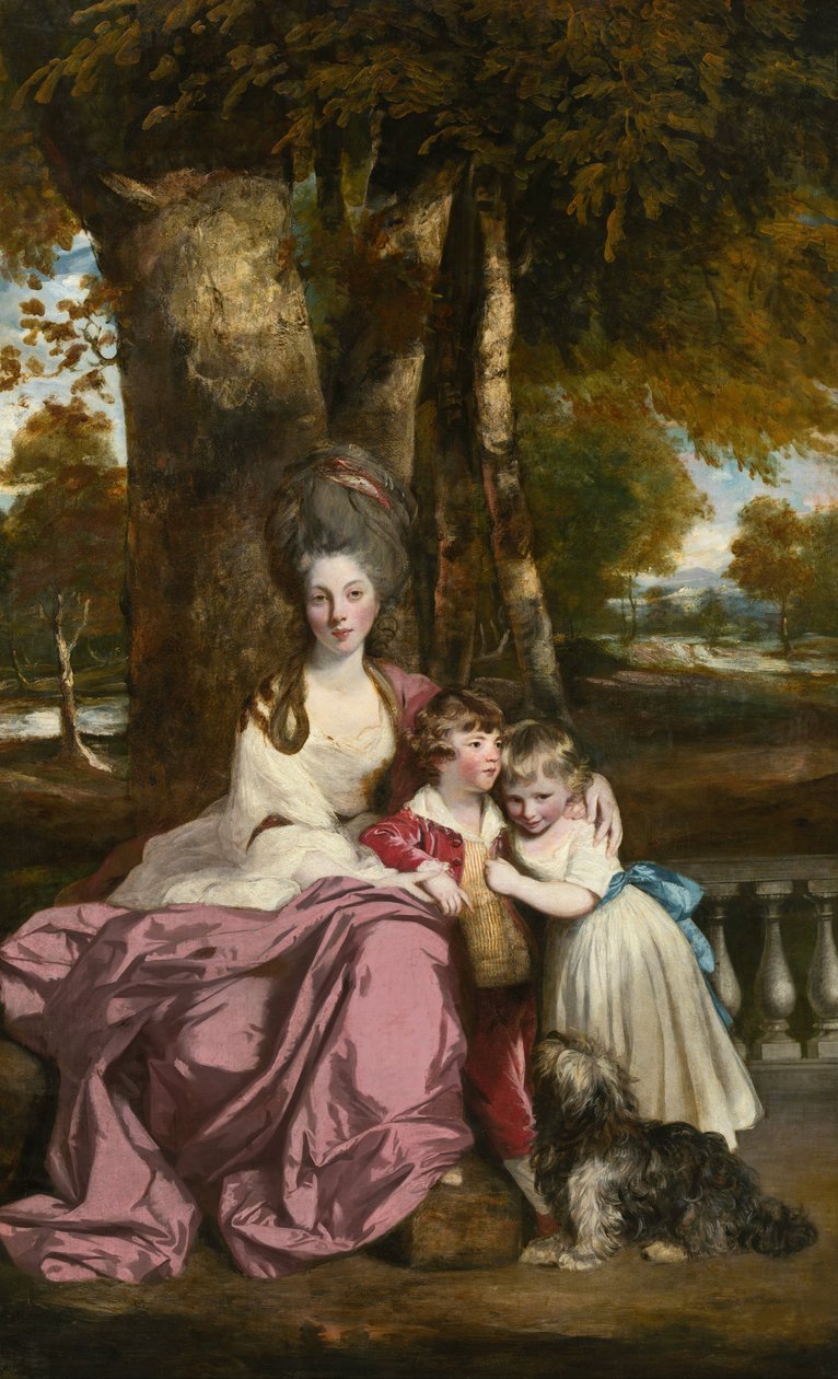 Lady Elizabeth Delmé og hendes børn af Joshua Reynolds