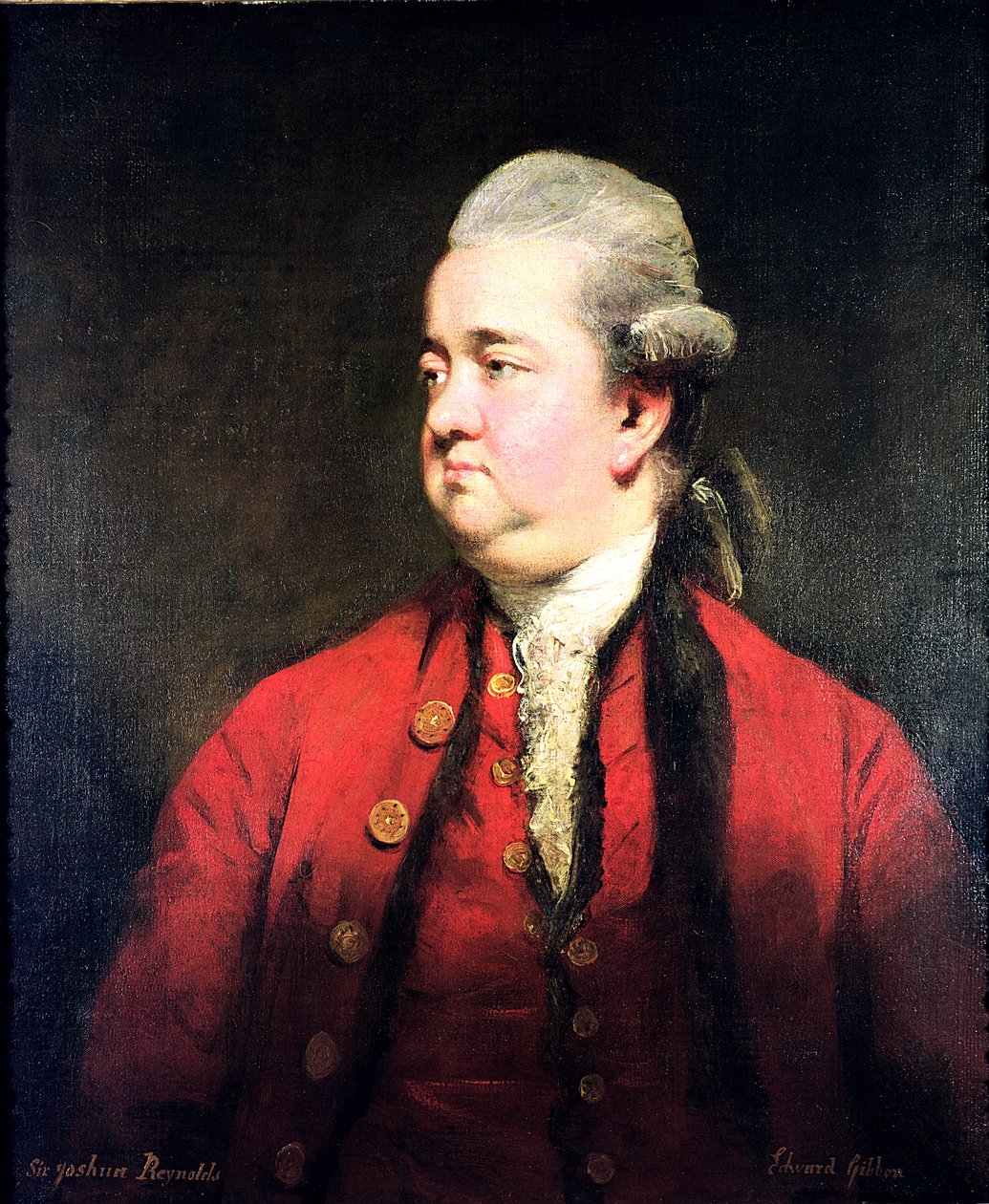Portræt af Edward Gibbon (1737-94) ca. 1779 af Joshua Reynolds