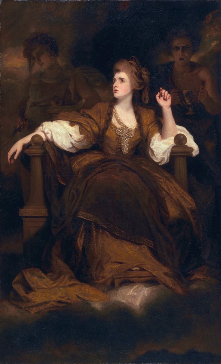 Sarah Siddons som den tragiske muse, 1783-84 af Joshua Reynolds