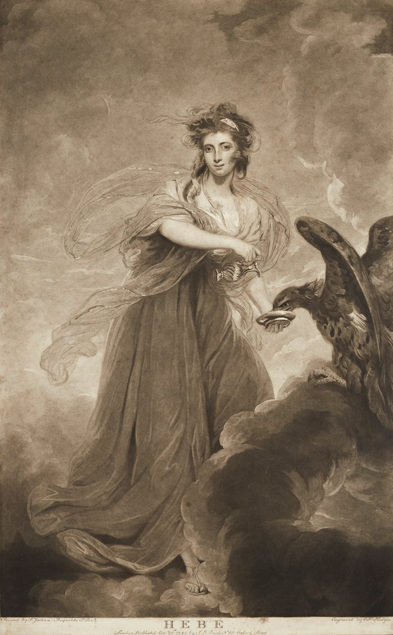 Ja (mezzotint) af Joshua (after) Reynolds
