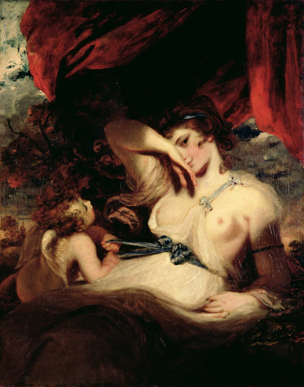 Amor løsner Venus bælte af Joshua Reynolds
