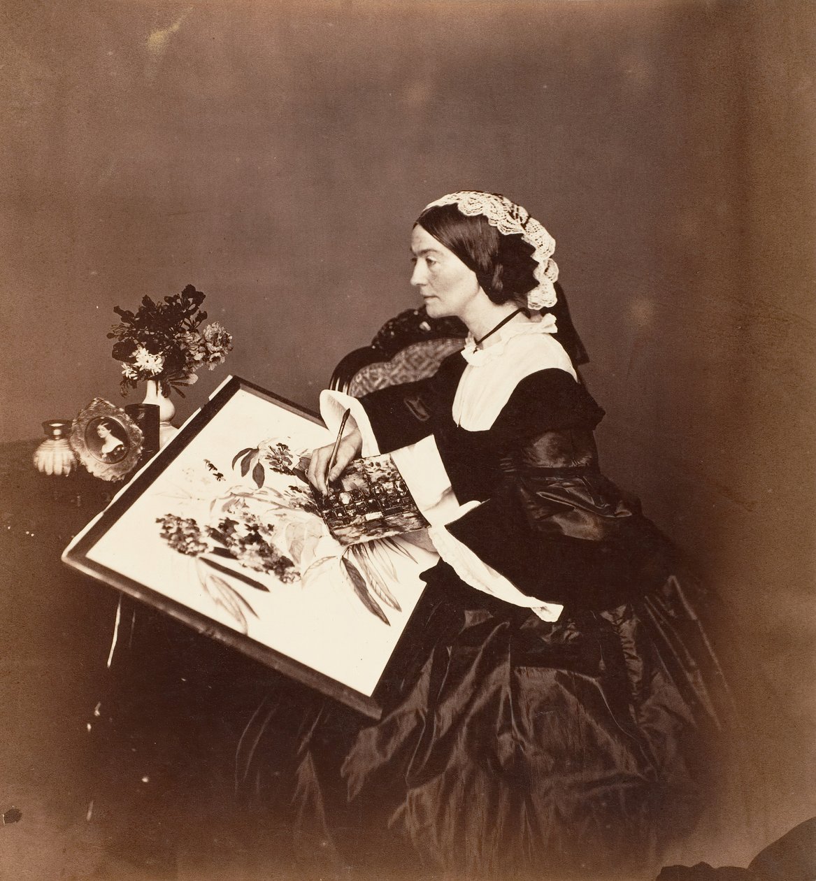Grevinden Canning, Calcutta, 1861. af Josiah Rowe