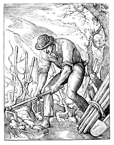 The Winebonder (litho) (s/h foto) af Jost (after) Amman