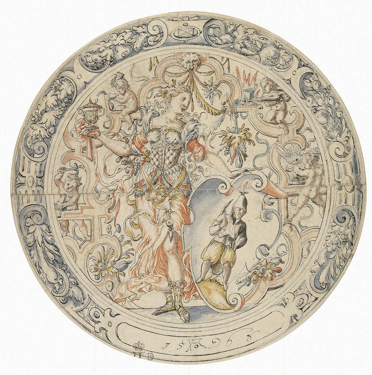 Allegory of Mining, 1563 af Jost Amman