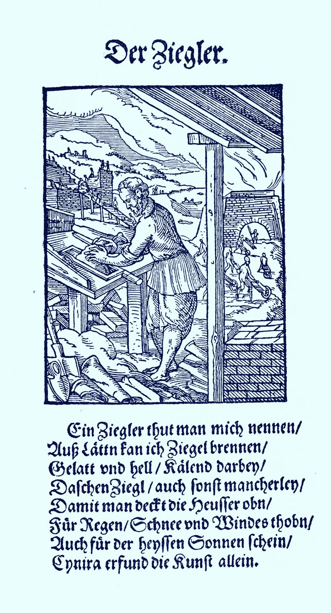 Murstensproducent af Jost Amman