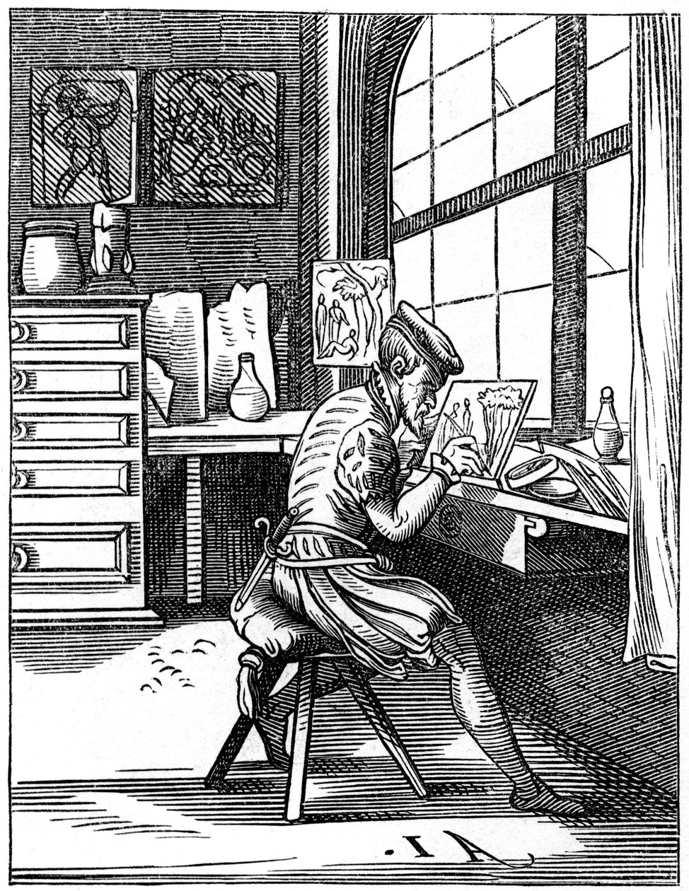 Illuminator, 1500-tallet 1849. af Jost Amman