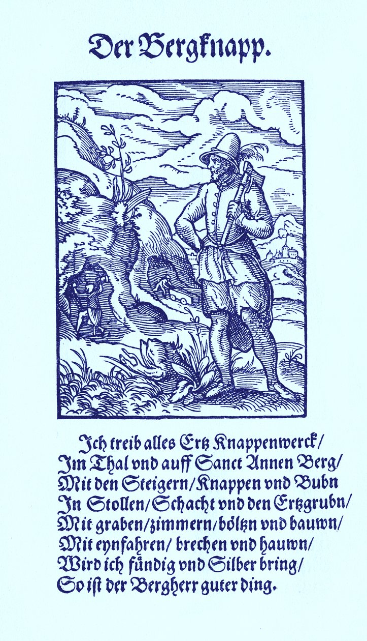 Minearbejder af Jost Amman