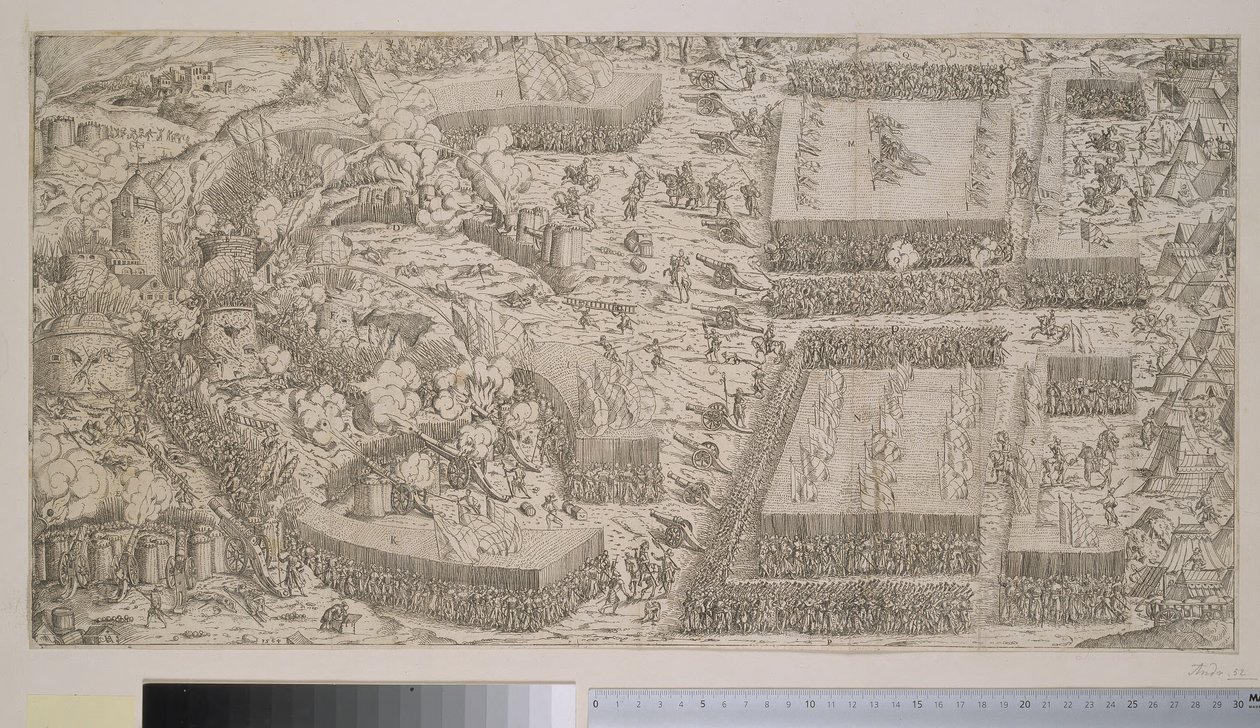 Stormen på en belejret by af Jost Amman