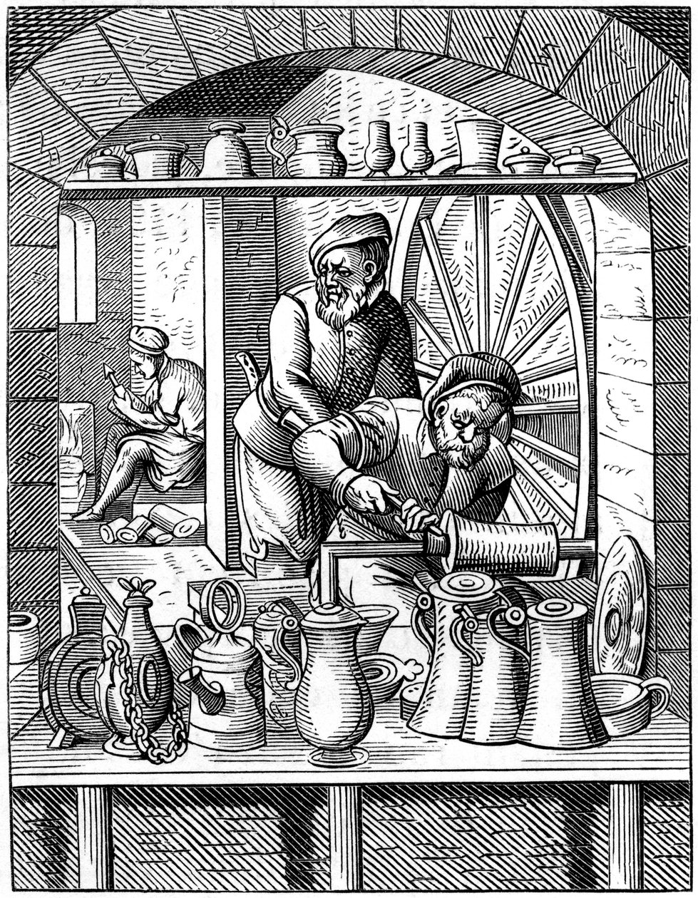 Tinman, 1500-tallet 1849. af Jost Amman