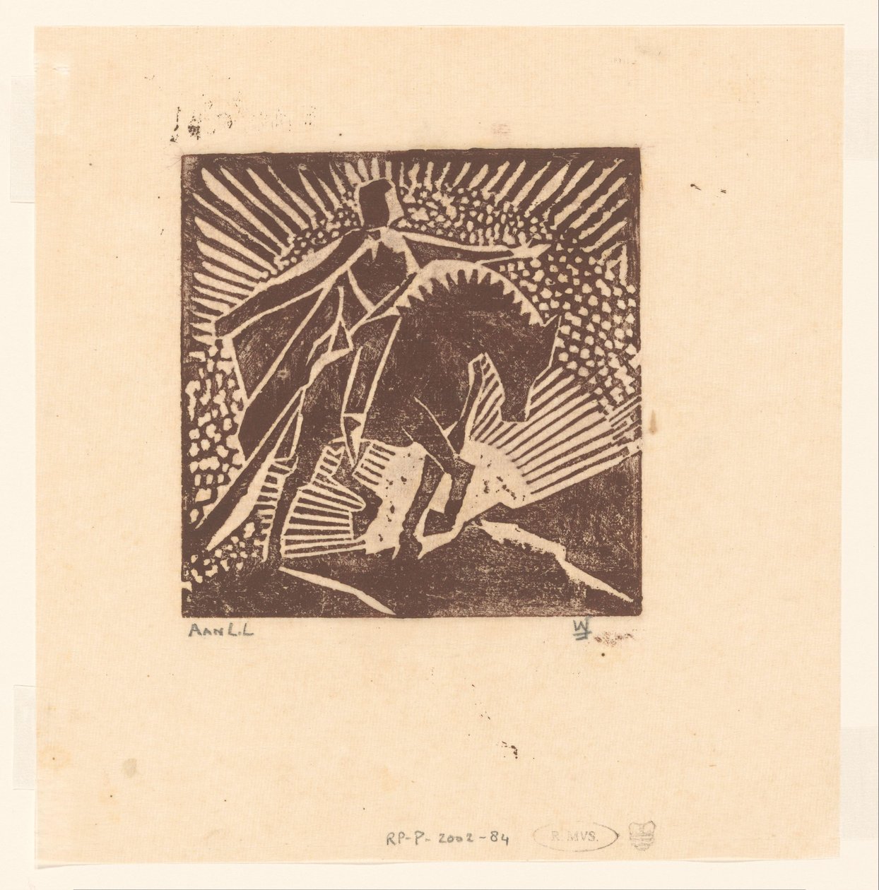 Ridder til hest af Joub Wiertz (signed by artist)