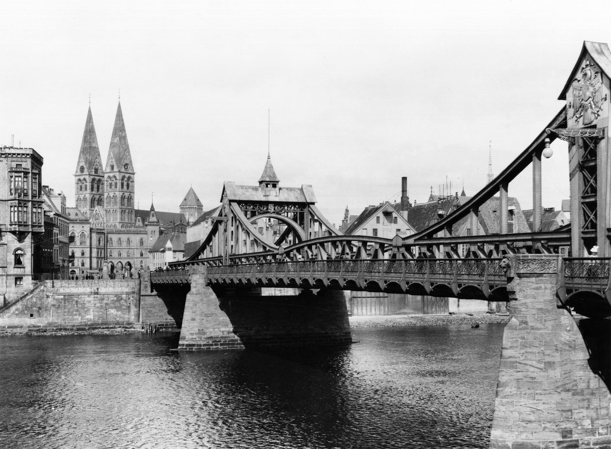 Weserbroen, Bremen, ca. 1910 af Jousset