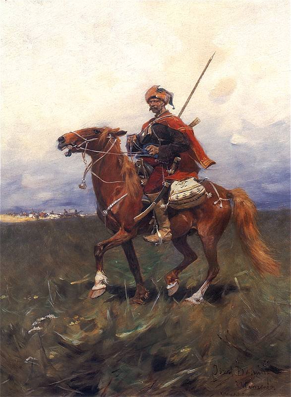 Kosaksk hestemand: n af Jozef Brandt