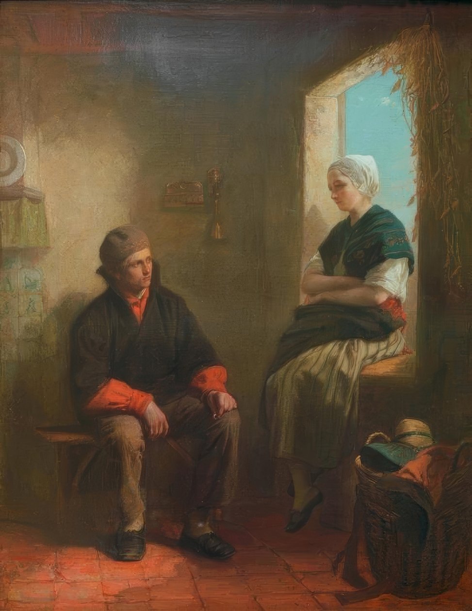 Første kærlighed af Jozef Israëls